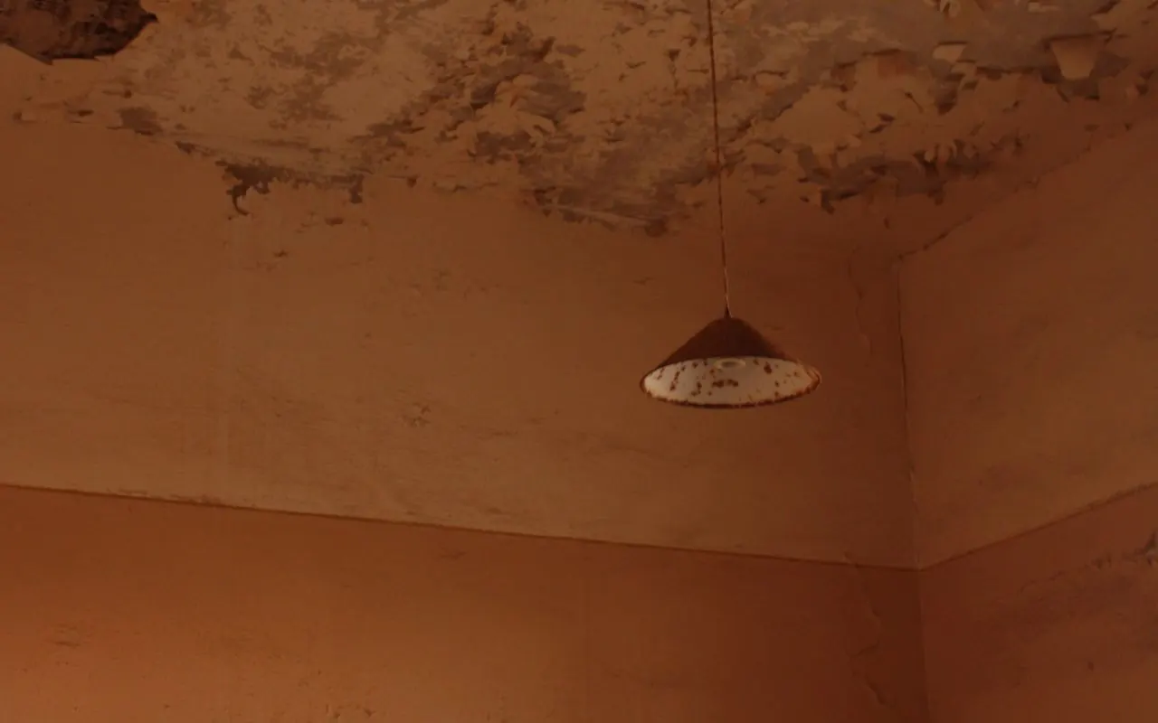 Brown water stains spreading across a ceiling in a Casa Grande, AZ home